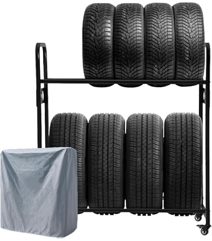 Amazon.co.jp: FIELDOOR タイヤラック タイヤスタンド ワイド 専用