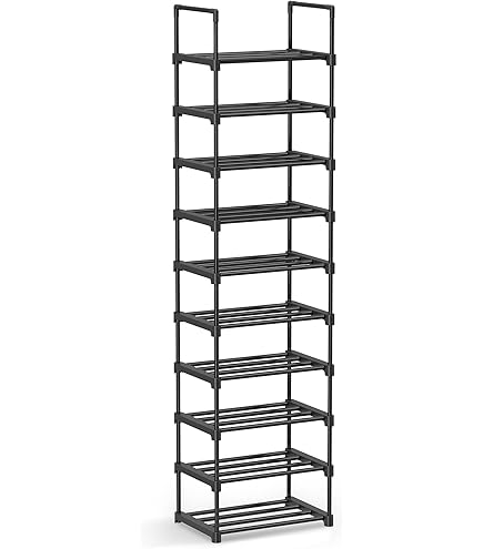 ★ 多目的4段ラック & 収納ラック & シェルフ & シューズラック ★ Amazon｜東出漆器 シューズ&タオルラック 四段(N) 5291｜据え置き型