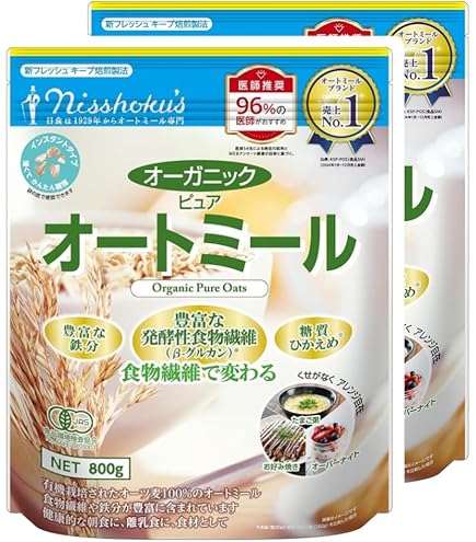 Amazon.co.jp: 日食 プレミアム ピュアオートミール 340g×24個 : 食品