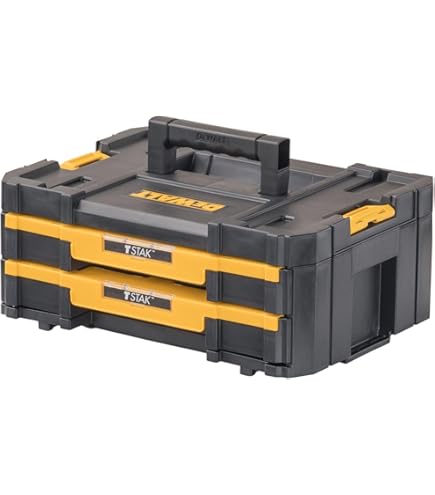 Amazon | デウォルト(DeWALT) TSTAK 1段 チェスト 工具箱 収納ケース