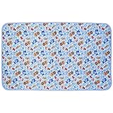 2018年 夏物 アンパンマン 旭化成ペアクール（冷感素材） ひんやりキルト敷きパット Anpanman サックス◇70×120cm