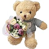 Heart Angel 母の日 花ギフト 2018 花 早割 プレゼント ギフト 花束 くまちゃんと花束セット (母の日テディベアと花束)