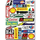 車 バイク ステッカー レーシングスポンサーロゴ デカール オートバイステッカー反射ステッカー30x20cmデカール (40#)