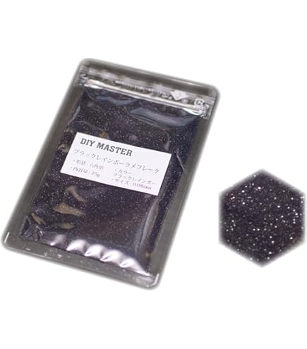 Amazon | DIY MASTER カラフルミックス ラメ フレーク カラー5 1.2.3mm