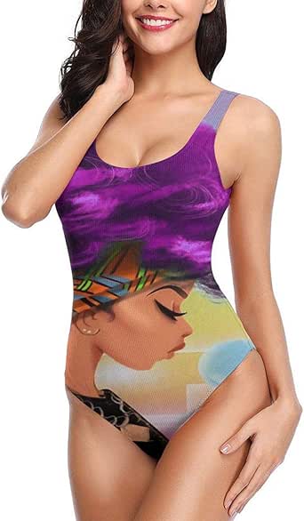 Amazon Co Jp アフロセクシーレディ レディース 速乾性 ワンピース水着 弾性 スクール水着 ソフトカップ フィットネス水着 服 ファッション小物