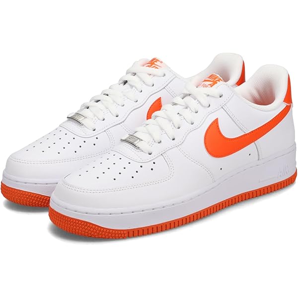 新品未使用のNike Air Force 1 ホワイト/オレンジ27.5㎝ Nike Air Force 1 '07 LV8 Shoes White Black Bright Crimson