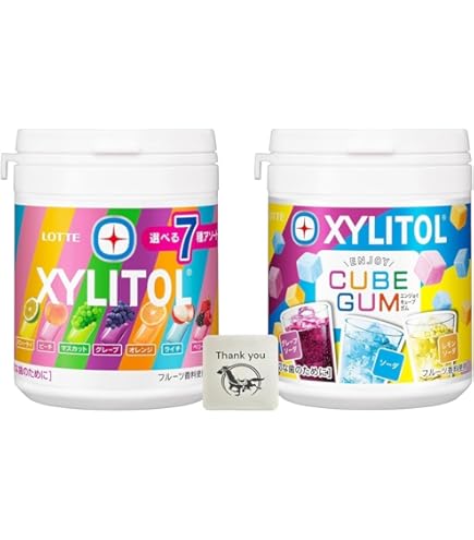 Amazon | ロッテ キシリトールガム ENJOY CUBEアソートボトル 114g×6個