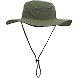 Home Prefer Men's Sun Hat UPF 50+ Wide Brim Bucket Hat Windproof Fishing Hats