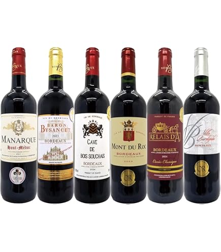Amazon.co.jp: 全てボルドー金賞受賞 赤ワイン 6本 ワイン セット 飲み