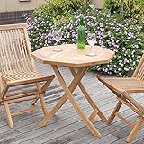 【ノーブランド品】折りたたみ式デッキテーブル70cm角