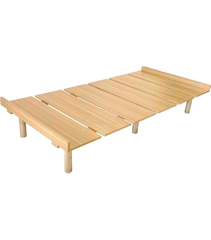 Amazon｜エムール すのこベッド シングル レトロブラウン ベッド