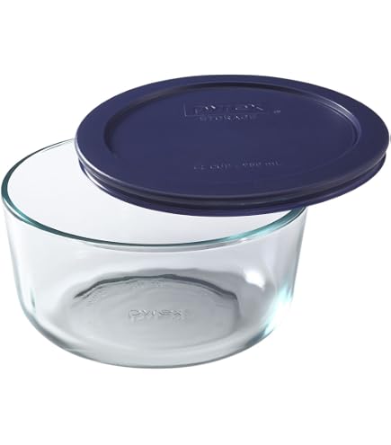 Amazon | Pyrex (パイレックス) ストレージ ラウンドディッシュ ダーク