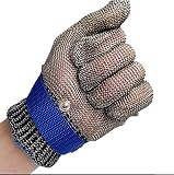 Dan Safetyカット耐性防刃ステンレススチールメタルメッシュButcher Glove高パフォーマンスレベル5保護