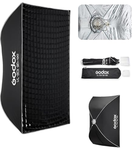 Amazon | GODOX ソフトボックス 四角型80x120cm ハニカムグリッド