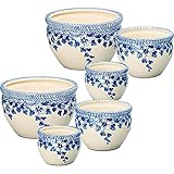 陶器植木鉢6点セット 【植木鉢 おしゃれ プランター 陶器 白 かわいい 16cm 20cm 26cm ガーデニング 庭 6個】