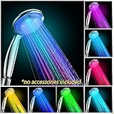 新しいカラフルなヘッドホーム浴室7色変更LEDシャワー水グローライト