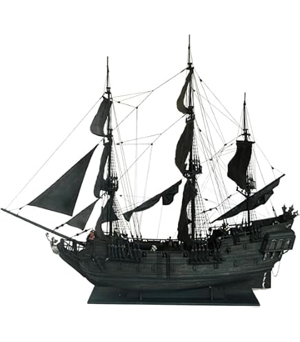 Amazon | 木製模型 海賊船 Black Pearl Pirate Ship 【Wooden Model