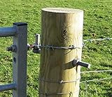 30cm Heavy Duty Hook To Bolt Field Gate Pin For 10cm - 25cm Posts Galvanised Iron