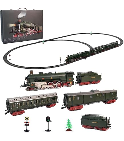 Amazon | YounggDiy 合金電車モデルセット クリスマスクラシック蒸気