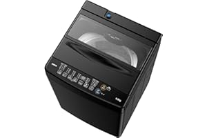 SAMKYO 洗濯機 6KG 一人暮らし 全自動洗濯機 最短11分洗濯 部屋干し専門 透明ドア ステンレス槽 コンパクト 1-3人用 静音設計 B600 ブラック