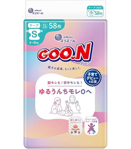 Amazon.co.jp: グーンプラス肌快適設計パンツS 62枚 : ベビー＆マタニティ