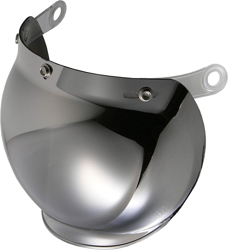 [リード工業] バイク用ヘルメットシールド CR-760 / CR-761 / BC-9 / BC-10 / QP-1 / QP-2用 シルバーミラー UVカット加工 高強度シールド BC-9T