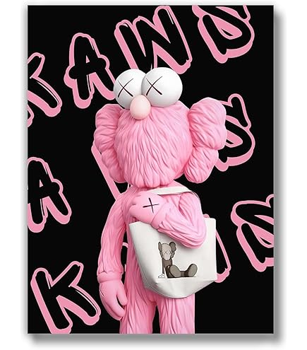 Amazon.co.jp: zagly wall decor Aesthetic Kaws ポスター – (12x16