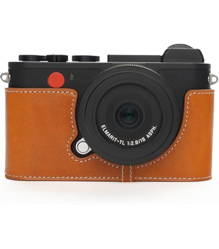 Amazon | TP Original Leica CL 専用 ブルタイプ 本革 ボディケース