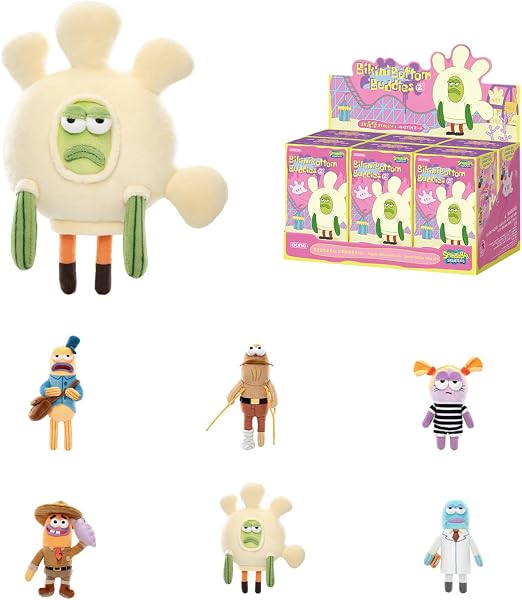 【POP MART 公式ストア】SpongeBob Bikini Bottom Buddies おかしなぬいぐるみシリーズ 2 【1ピース】 スポンジボブ 魚 ポップマート ブラインドボックス おもちゃ ガチャガチャ ぬいぐるみ ドール プラモデル ギフト 推し活 ポプマ 正規品 - 1
