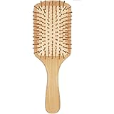 髪質改善パドルブラシ 竹製ヘアケア 頭皮マッサージ 美髪ケア ヘアブラシ