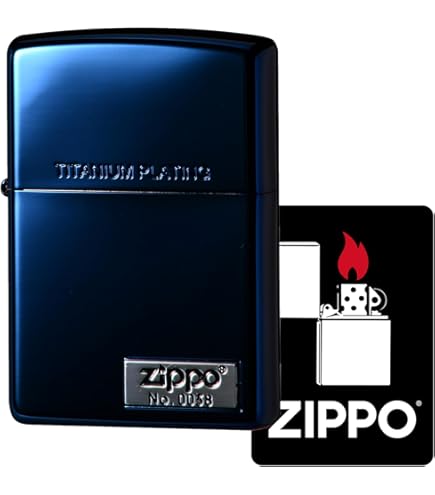 Amazon.co.jp: ZIPPO(ジッポー) ライター ZYA ブルーチタン 20-BLTT