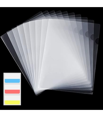 Smco 100 X A4 CLEAR PLASTIC PUNCH PUNCHED POCKETS FOLDERS FILING