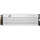 CORSAIR MP600 PRO LPX White PCIe Gen4 x4 NVMe M.2 SSD 1TB for PS5 CSSD-F1000GBMP600PLPW