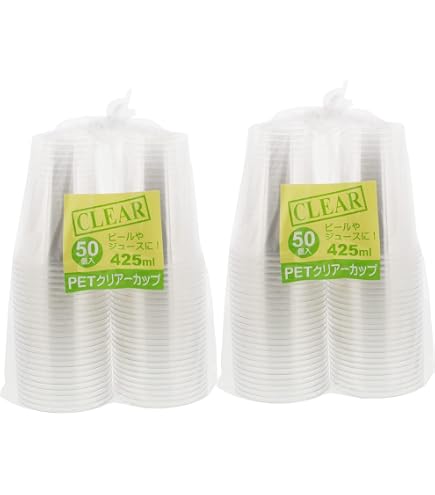 Amazon｜日本デキシー エコノウェア 使い捨て 透明 プラカップ 420ml エコノウェア透明プラカップ420ｍｌ　ジュースやビールなど冷たい飲み物にピッタリ　1pack10個入×80　行事やイベントに