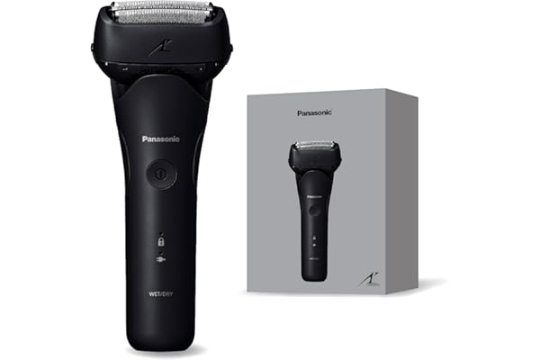 パナソニック メンズ シェーバー ラムダッシュ 3枚刃 電動 髭剃り ACアダプター充電 ウォータースルー洗浄 ES-L321W-K ブラック