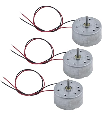 2 Pezzi Micro Motore Elettrico DC 3V-12V 6V 2700RPM 12560 - Piccolo Motore A Corrente Continua 32x19mm Per Giocattoli, DVD, Massaggiatori