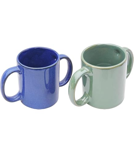 Double Handled Easy to Hold Coffee Mug - 330ml, 2 Extra-Large Handles,  Great for Shaky or Uncomfortable Hands and Eldery/Seniors! : Amazon.com.au:  Kitchen & Dining