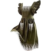 ✨未使用品サエラ・アキアカネ❀花柄レース付きエプロンドレス風❀❀ ✨未使用品サエラ・アキアカネ❀花柄レース付きエプロンドレス風❀❀