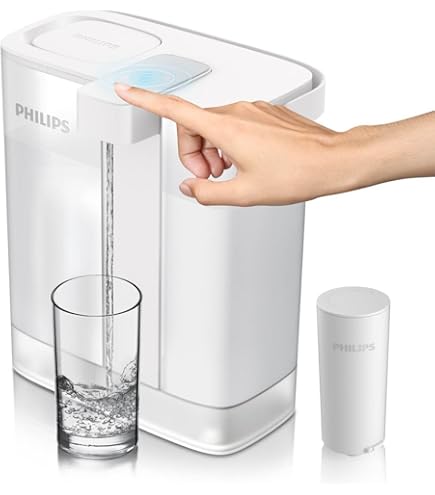 Waterdrop WD-EWFR Ersatzfilter Für Den Wiederaufladbaren Waterdrop Spender Wd Ed25tw Reduziert Tds Um 41 1 Packung