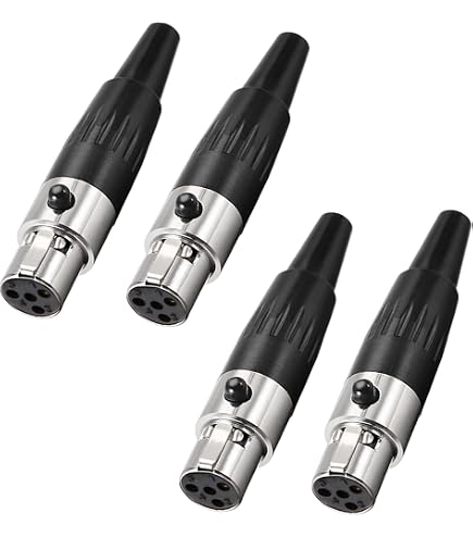 Amazon.co.jp: onelinkmore Mini XLR TA4F 4ピン メス インライン