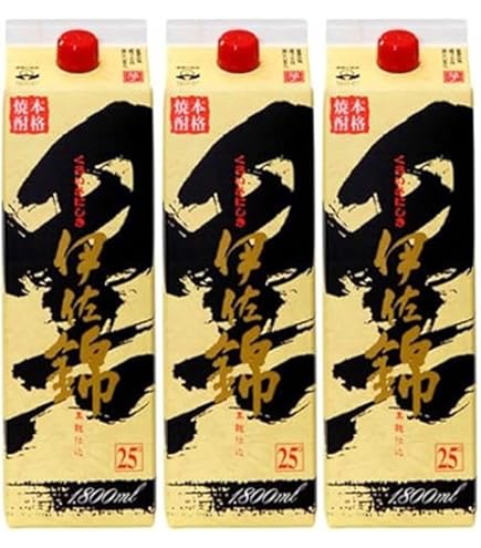 Amazon.co.jp: 大口酒造 黒伊佐錦 紙パック 芋焼酎 25度 1800ml : 食品