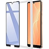 【Amazon限定ブランド】ガイド枠付 AQUOS Sense4 ガラスフィルム 90% ブルーライトカット フィルム 強化 ガラス 液晶 保護 フィルム 日本メーカー 眼精疲労軽減 指紋防止 強力吸着タイプ フルカバー 【WANLOK 】9H 2.
