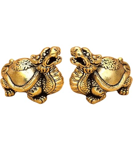 Amazon.co.jp: 天然石太極石 ロングイ 龍亀 置物 背中に龍亀 NO