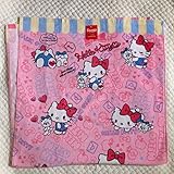 【 廃版 】かわいい♡　 サンリオ   ハローキティ ( ロゴ＆ポーズ )　バス タオル  ( 約60×120cm )