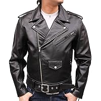 Amazon.co.jp: [皮の但馬屋] ダブルライダースジャケット 本革 メンズ