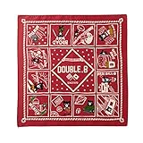 mikihouse Double_B(ミキハウスダブルB)アメリカンプリント柄 バンダナ -,えんじ