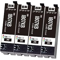 Amazon.co.jp: IB07KBブラック黒4本セット互換インク