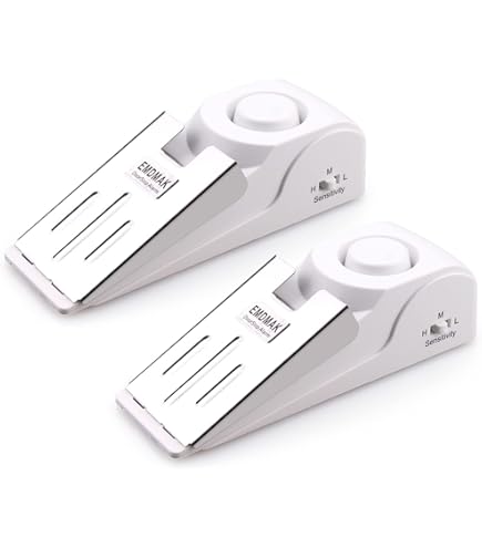 Sliding Door Security Bar Door Jammer 2-in-1 Adjustable