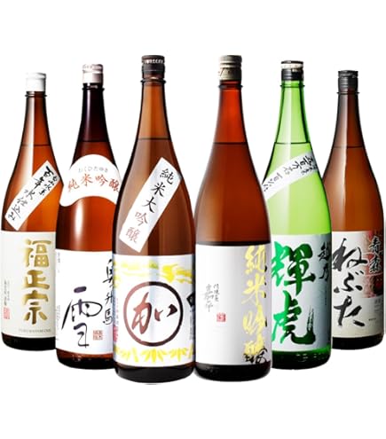 Amazon.co.jp: 日本酒セット 純米大吟醸 純米吟醸入り 純米酒 1800ml 6