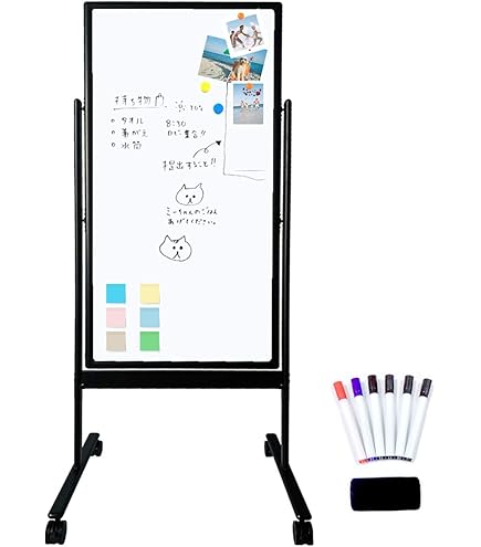 Amazon | 法人様向け ホワイトボード 脚付き 幅60×高さ120cm